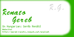 renato gereb business card