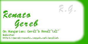 renato gereb business card